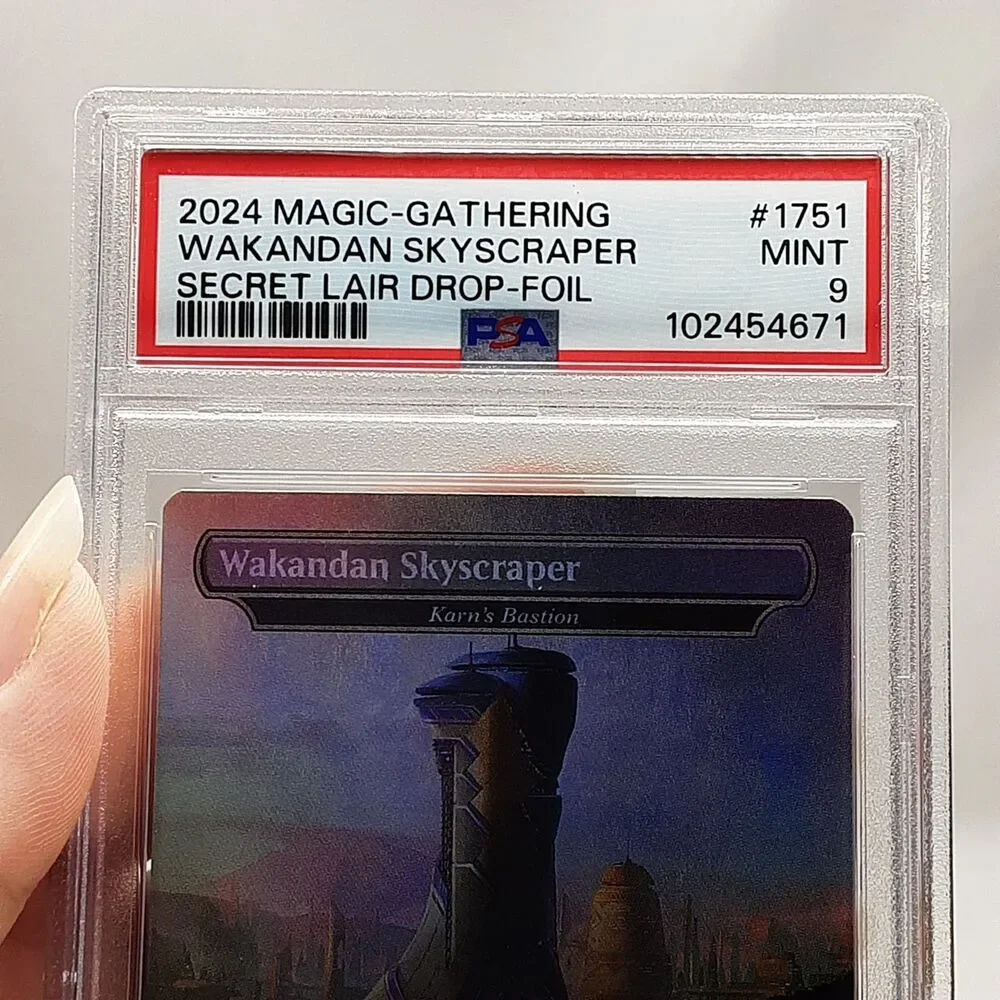 MTG - Secret Lair - Wakandan Skyscraper - Borderless - Foil - Graded PSA 9